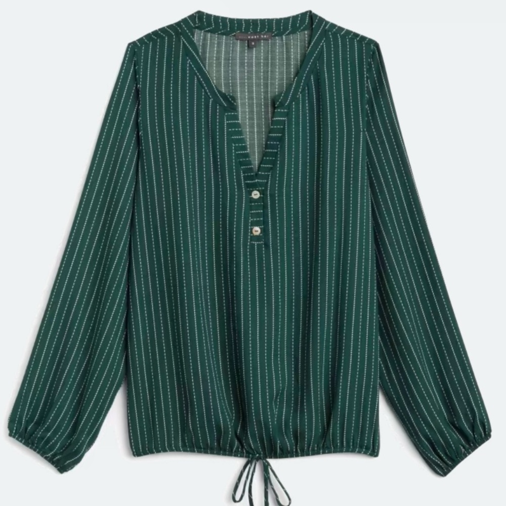West Kei Collison Long Sleeve Tie Bottom Top
Dark Green XXL